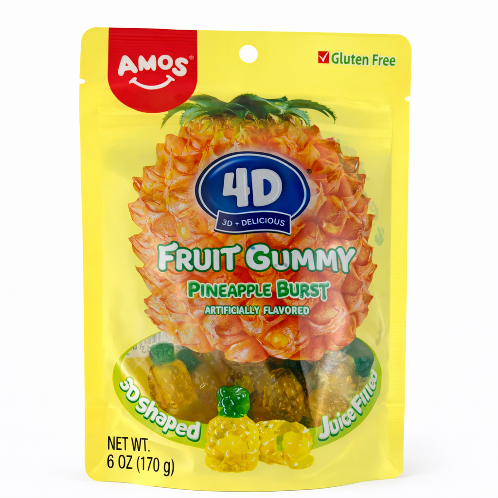 AMOS Peelable Gummy Candy 6oz Bag
