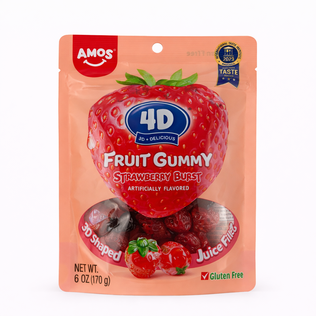 AMOS Peelable Gummy Candy 6oz Bag