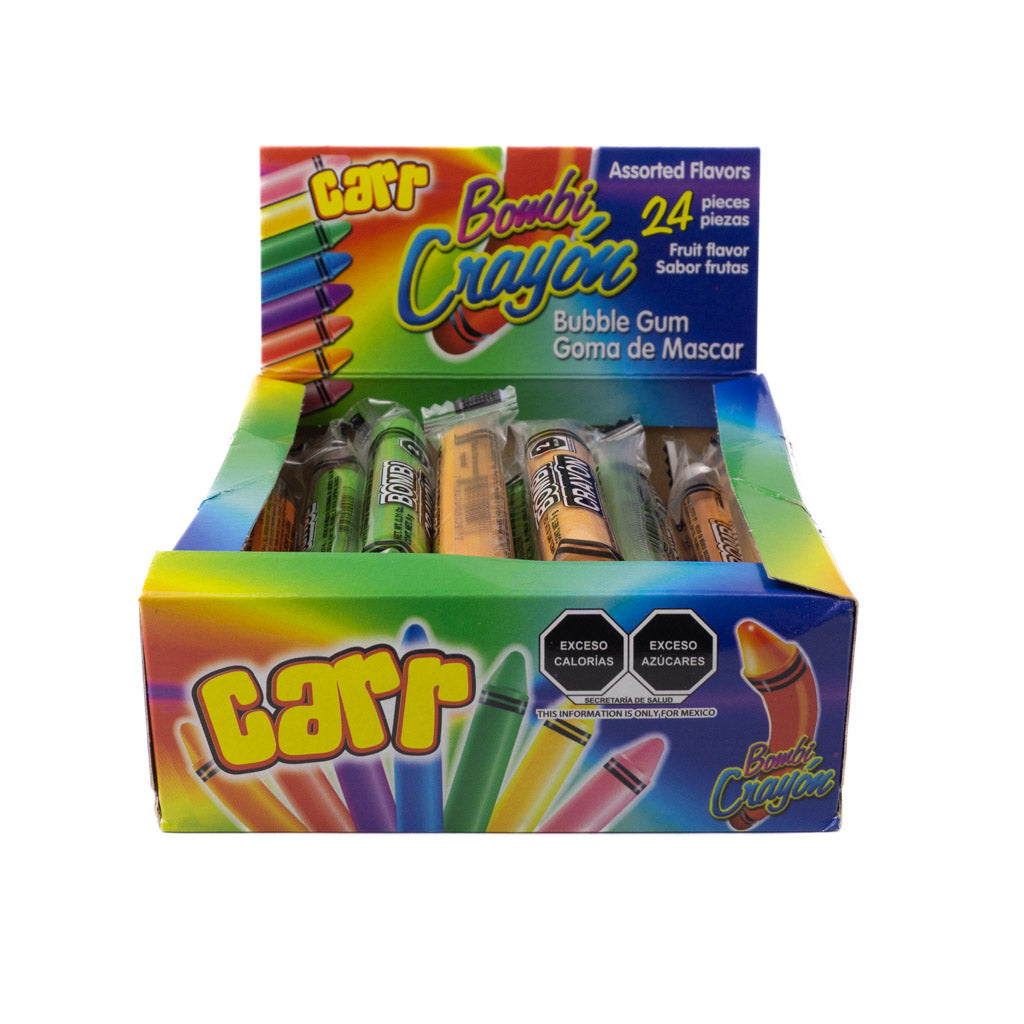 Bombi Crayon Bubble Gum 24 Pieces