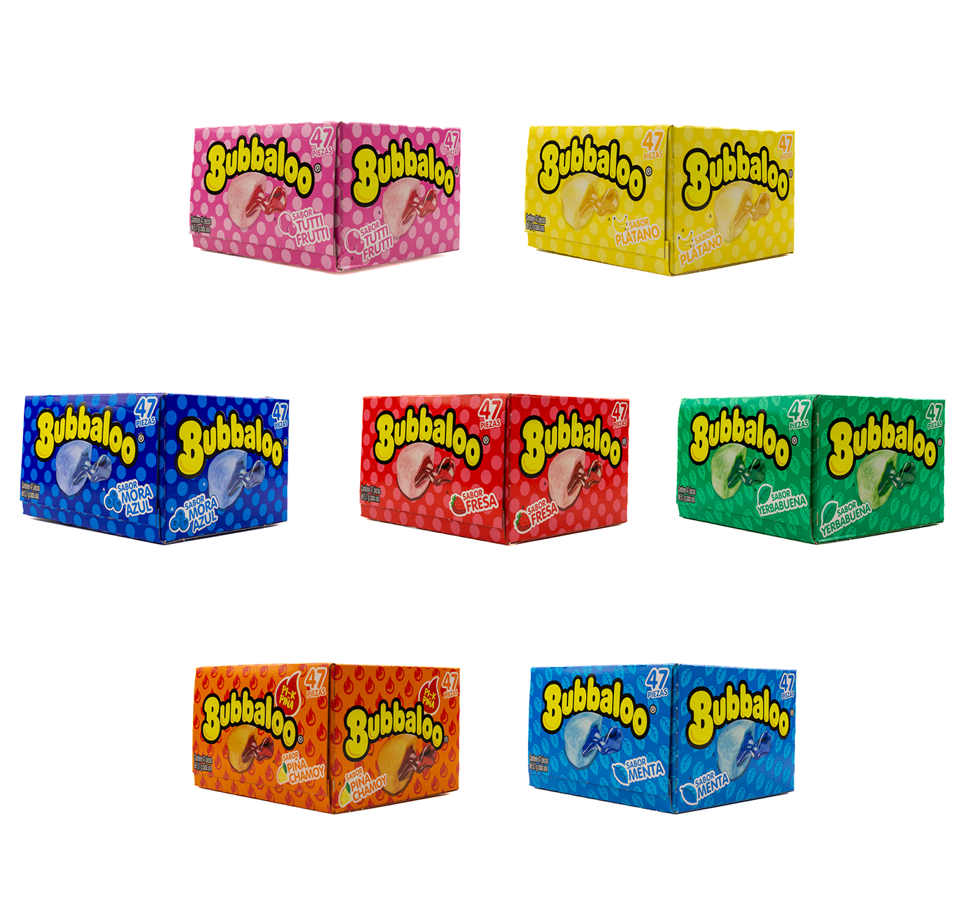 Bubbaloo Bubblegum 47 Pieces – Sweet Sour & Spicy