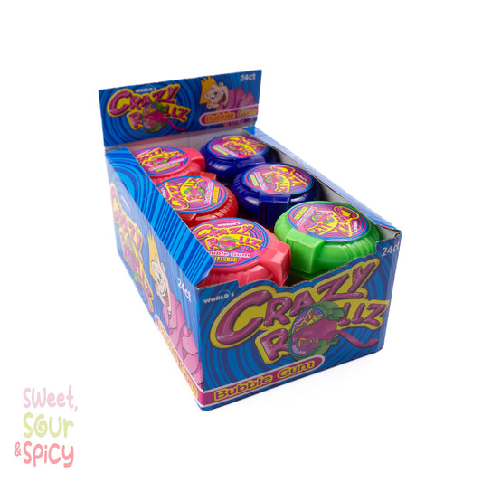 Crazy Rollz Bubble Gum 24 Pieces