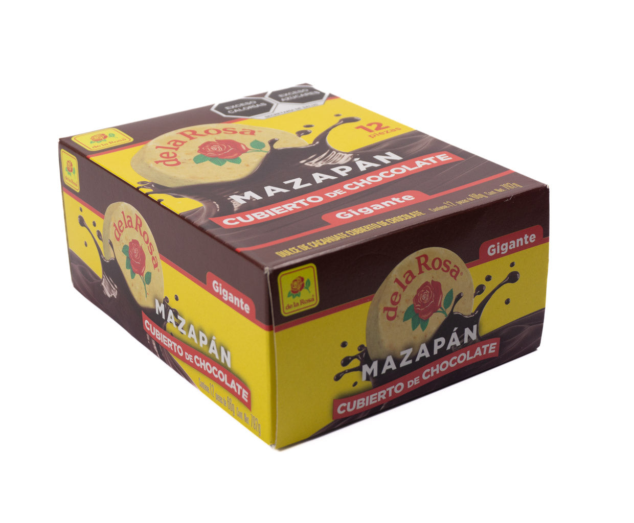 Mazapan Gigante Chocolate De La Rosa 12 Pieces