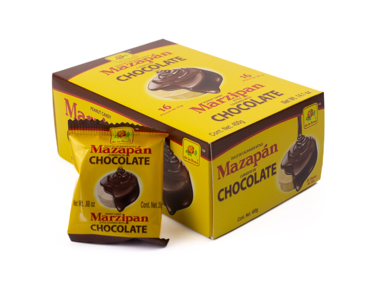 Mazapan Chocolate De La Rosa 16 Pieces