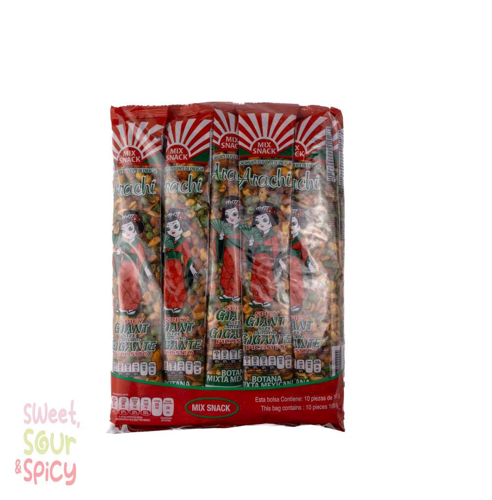 Arachi Mix Snack Spicy Peanuts 10 Pieces