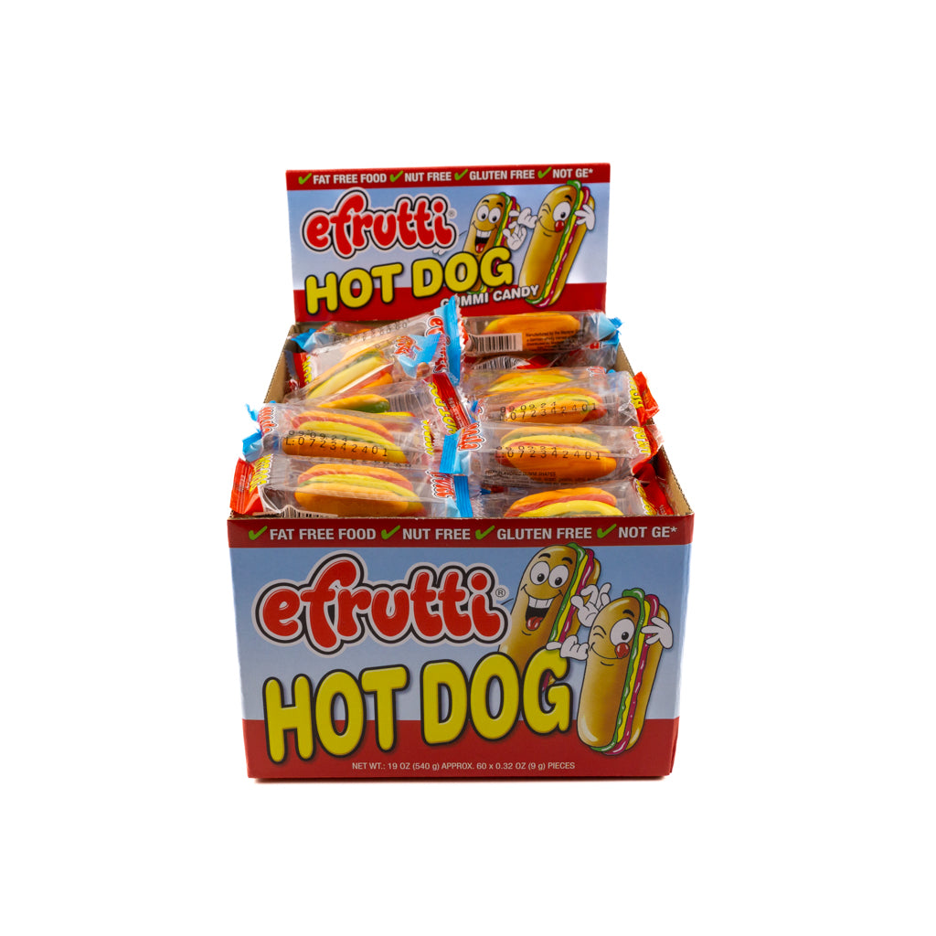 Efrutti Hot Dog Gummi Candy 60 Pieces