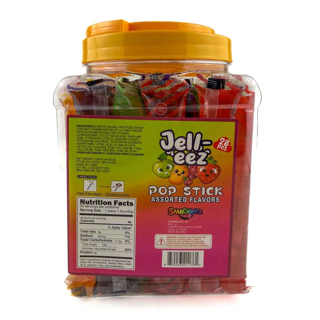 Jell-eez Pop Stick Jar 28 Pieces