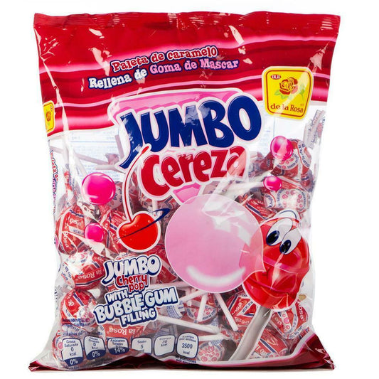 Jumbo Cereza Lollipop 40 Pieces